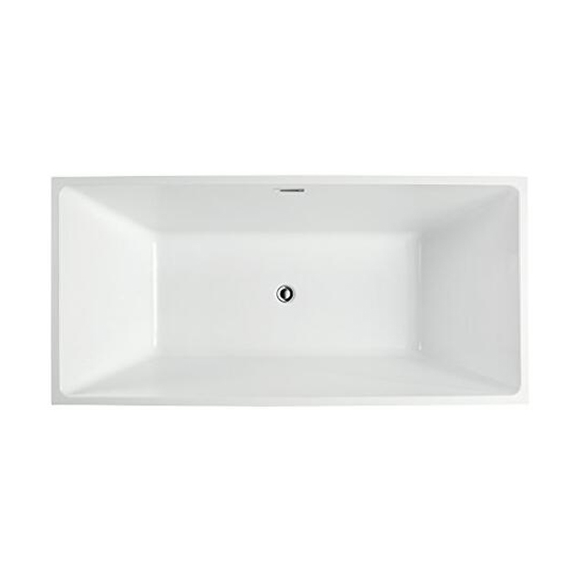 High Quality Matte Glossy White Finish Solid Surface Badewanne Bath Tub (#S048)