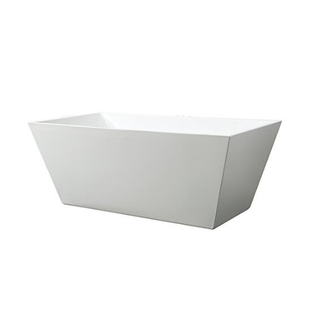 Rectangle Shape Single Person Square Acrylic Freestanding Bathtub (#S042)