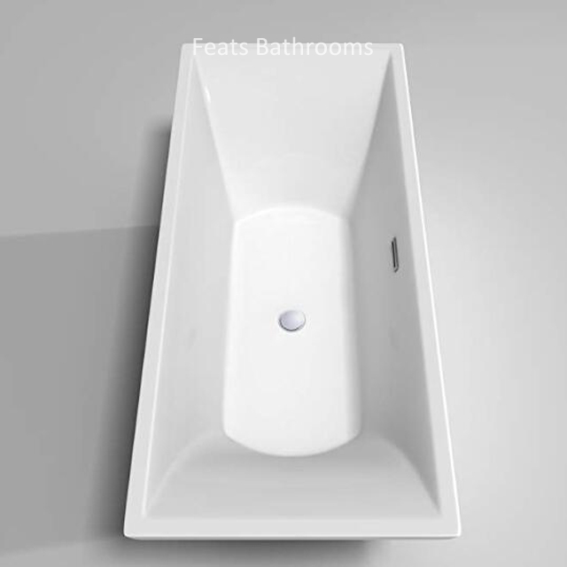 High Standard Bathroom Glossy Acrylic Floor Mounted SPA Bathtub (#S035)