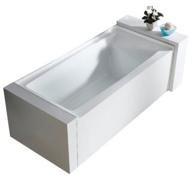 Corner Cheap Skirted Factory Bathtub Acrylic Apron Bathtub (#D006)