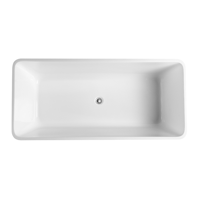 Floor Mounted High Quality Acrylic Soaking Freestanding Bathtub (#S015)