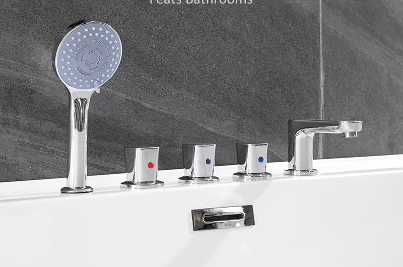 Modern Fiberglass Reinforced Seamless Floor Mounted Acrylic Bathtub (#S026-Tapware)
