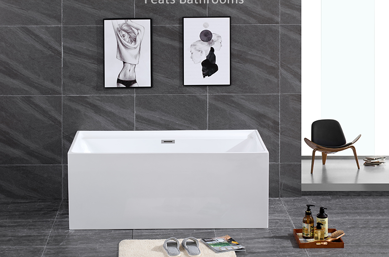 High Quality Pure Acrylic Bath Tub Rectangular Acrylic Bathtub (#S008)
