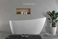 One End Higher Freestanding Acrylic Bathtubs(#S042)