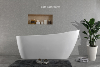 One End Higher Freestanding Acrylic Bathtubs(#S042)