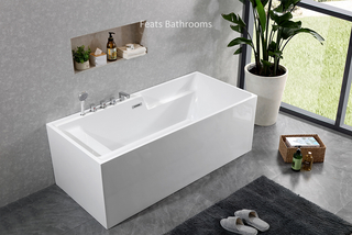 Fit To Wall Acrylic Bath Tub(#S024)