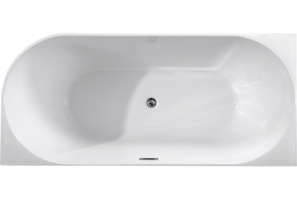 Two Sides Corner To Wall Acrylic Bath Tubs(#S074LH)