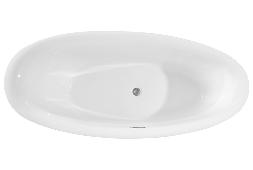 Popular Design One Ends Higher Bath Acrylic Bath Tubs(#S049)