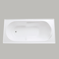 Modern Design Built Drop in Acrylic Insert Special Built-in Bathtub (#D001)