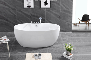 Hot Sell Bathroom Indoor Freestanding Acrylic Bathtub (#S001-Tapware)
