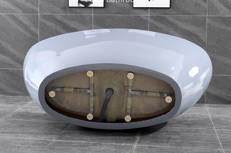 Oval Standing Pure Acrylic Badewanne Walk in Bathtub (#S058-B)