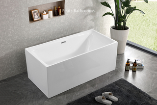 Square Floor Mounted Acrylic Bath Tub (#S015)