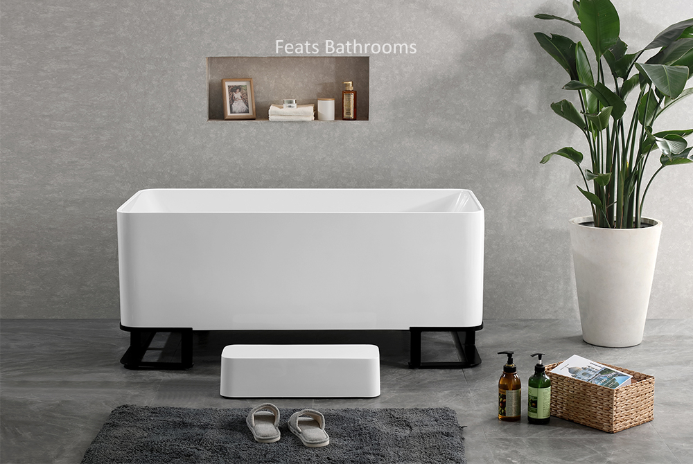 Cast Iron Feet Freestanding Bath Easy To Clean The Floor Acrylic Bath Tubs(#S052)