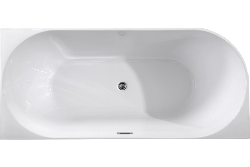 Two Sides Corner To Wall Acrylic Bath Tubs(#S074RH)