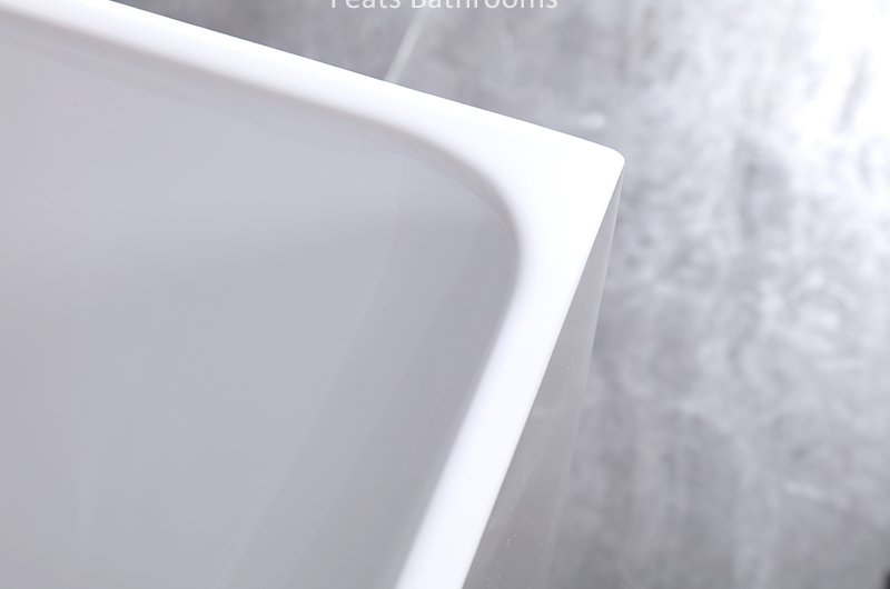 Four Side Straight High Quality Acrylic Bathtub (#S028-B)