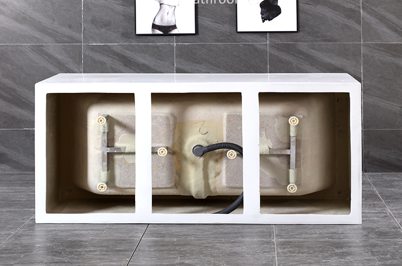 High Quality Smooth Rectangular Shape Acrylic Plain Bathtub (#S006)