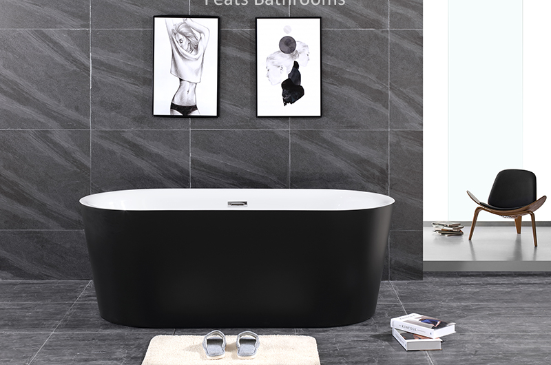 Oval Standing Alone Acrylic Bath Tub Easy Clean Pure Acrylic Walk in Bathtub (#S005B)