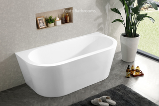 Classical Wide Edge Corner Bath Acrylic Freestanding Bath Tubs(#S040)