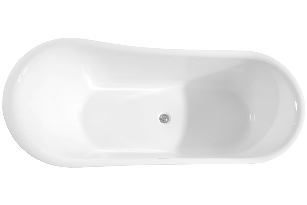 One End Higher Free Standing Hot Tub Acrylic Bathtubs(#S051)