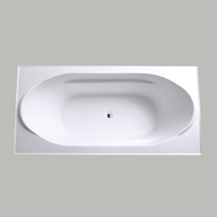 Insert Mixer Massage Bathroom Popular Acrylic Corner Drop-in Alcove Bath (#D003)