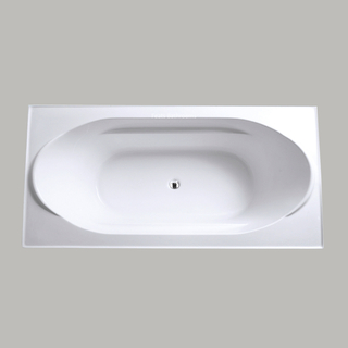 Insert Mixer Massage Bathroom Popular Acrylic Corner Drop-in Alcove Bath (#D003)