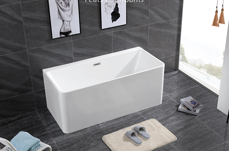 Comfortable High Quality Floor Mounted Acrylic Bathtubs Modern Hot Tub High Glossy Acrylic Shower Bath Tub (#S070)