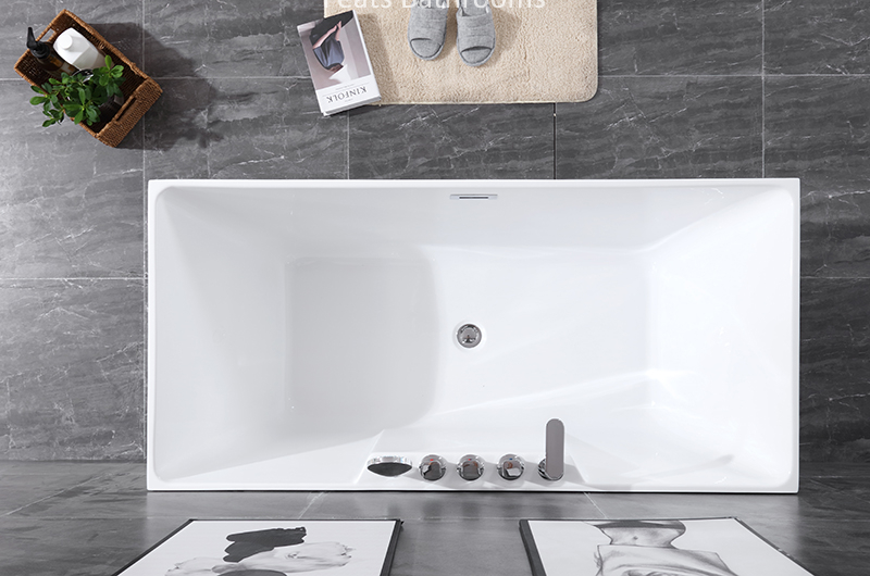 Four Side Straight High Quality Acrylic Bath (#S028-B With Tapware)