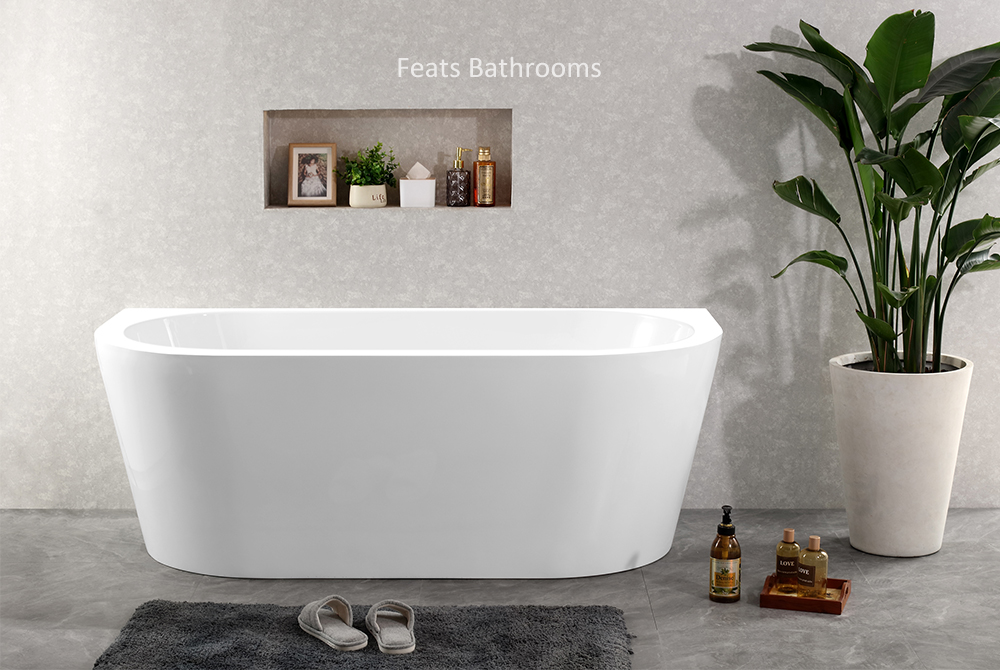 Classical Wide Edge Corner Bath Acrylic Freestanding Bath Tubs(#S040)