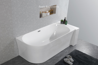 Two Sides Corner To Wall Acrylic Bath Tubs(#S074RH)