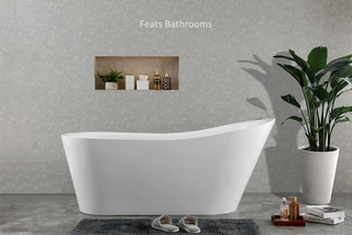 One End Higher Free Standing Hot Tub Acrylic Bathtubs(#S051)