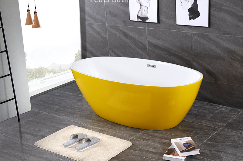 Adult Plastic Bathtub Beautiful Design Hot Acrylic Freestanding Bath Tub (#S038-Y)