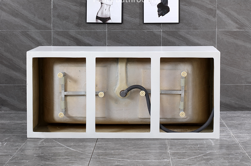Four Side Straight High Quality Acrylic Bathtub (#S028-B)