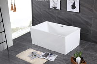 Alcove Vertical Corner Fiberglass High Quality Acrylic Bath Tub (#S028-S With Seat)