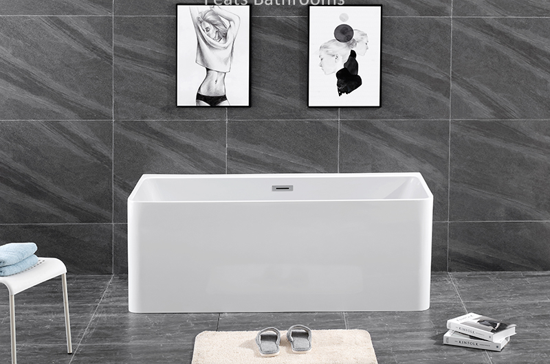 Comfortable High Quality Floor Mounted Acrylic Bathtubs Modern Hot Tub High Glossy Acrylic Shower Bath Tub (#S070)
