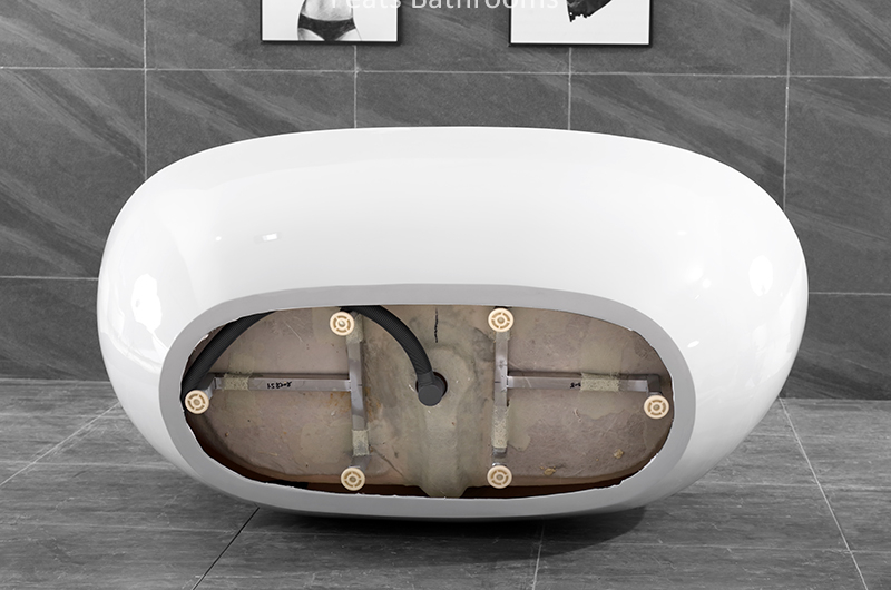 Adult Plastic Bathtub Beautiful Design Hot Acrylic Freestanding Bath Tub (#S038)