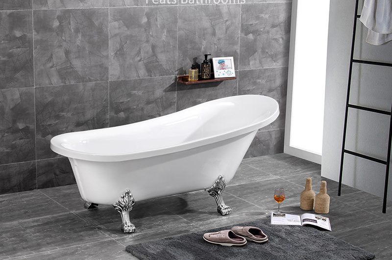 French Classical Royal Design Popular Bathroom Claw Acrylic Bathtub (#T002)