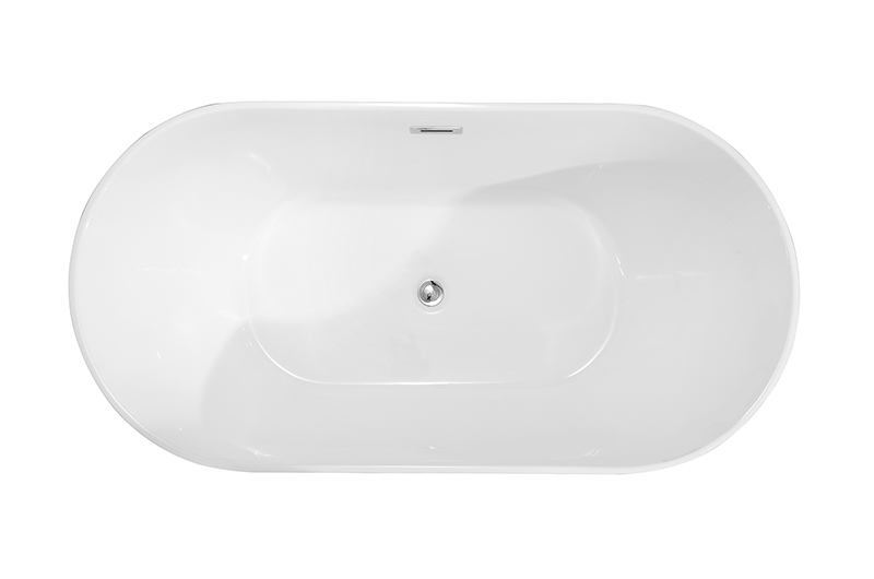 Plentiful Sizes Bathroom Freestanding Hot Bath Tub Soaking Acrylic Bathtub (#S014)