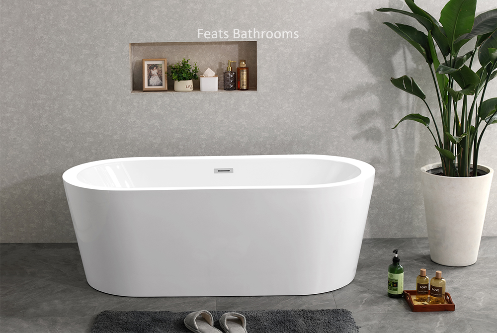 Classical Wide Edge Bath Acrylic Freestanding Bath Tubs(#S039)