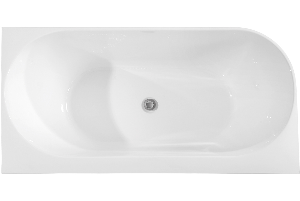 Two Sides Corner To Wall Acrylic Bath Tubs(#S045RH)