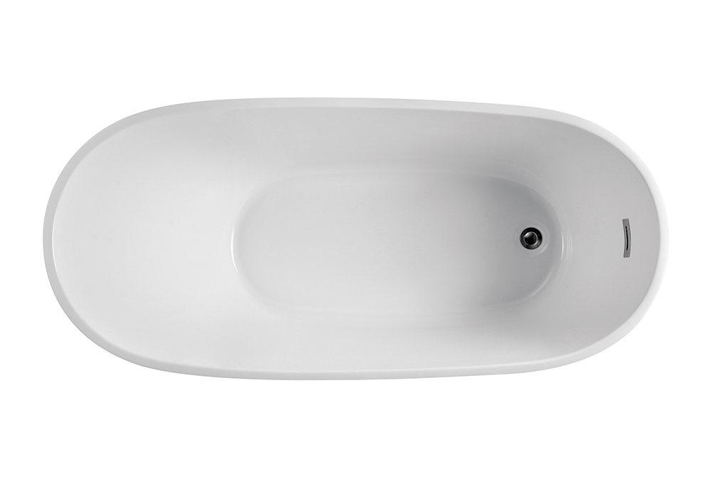 One End Higher Popular Freestanding Bathtub Acrylic Bath Tubs(#S047)