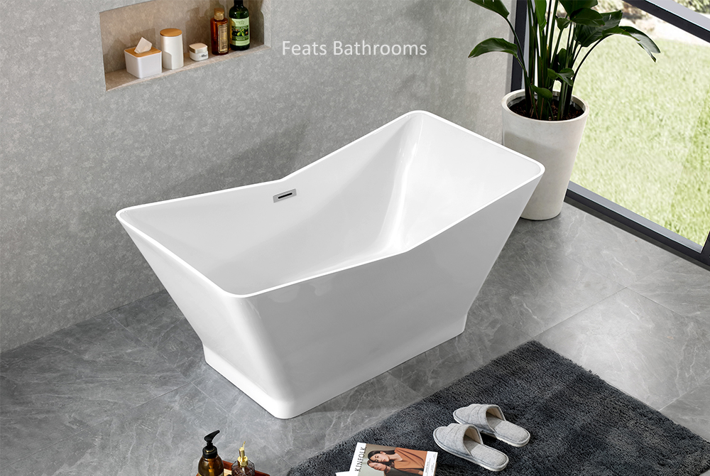 V Shape Two Ends Higher Bathtubs Acrylic Bath Tub(#S050)