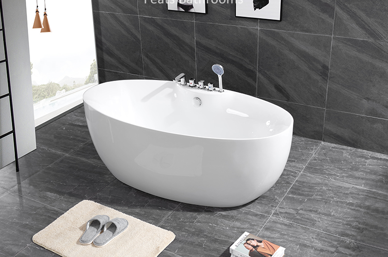 Hot Sell Bathroom Indoor Freestanding Acrylic Bathtub (#S001-Tapware)