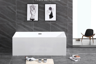 Four Side Straight High Quality Acrylic Bathtub (#S028-B)
