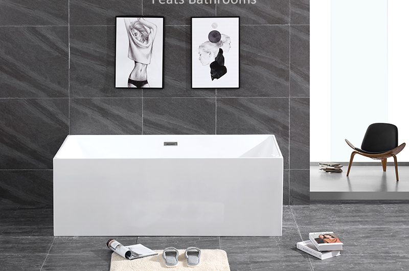 Four Side Straight High Quality Acrylic Bathtub (#S028-B)