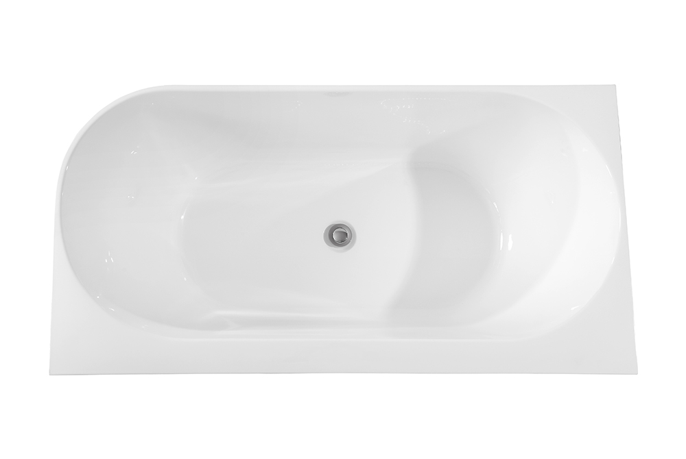 Two Sides Corner To Wall Acrylic Bath Tubs(#S045LH)