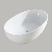 Luxury Wholesale Thin Rim Edge Acrylic Floor Mounted Bathtub (#S029)