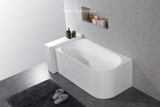 Two Sides Corner To Wall Acrylic Bath Tubs(#S045LH)