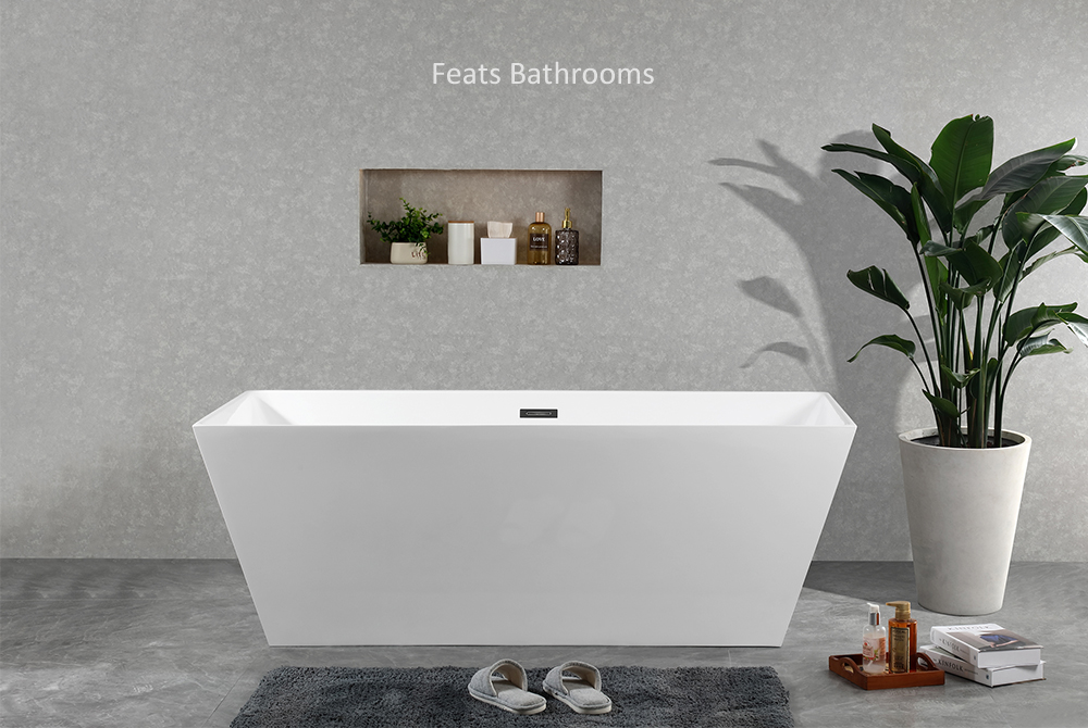 Square Freestanding Acrylic Bathtub(#S044)