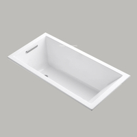 Corner Cheap Skirted Factory Bathtub Acrylic Apron Bathtub (#D008)
