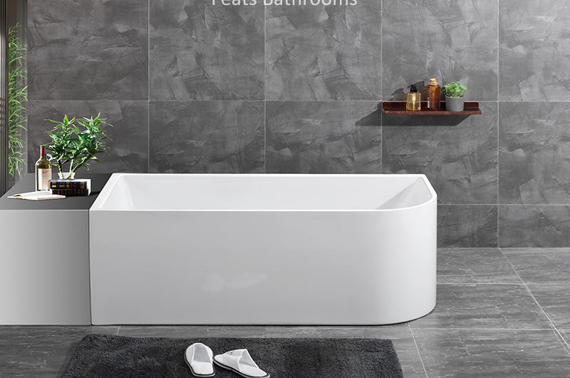 Thin Rim Wall Against Bathtubs Hot Acrylic Bath Tub Walk-in Corner Shower Bathtubs (#S073RH)